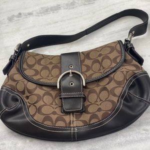 Brown Tan Coach Shoulder Bag